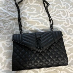 FAUX YSL black on black bag *not authentic*